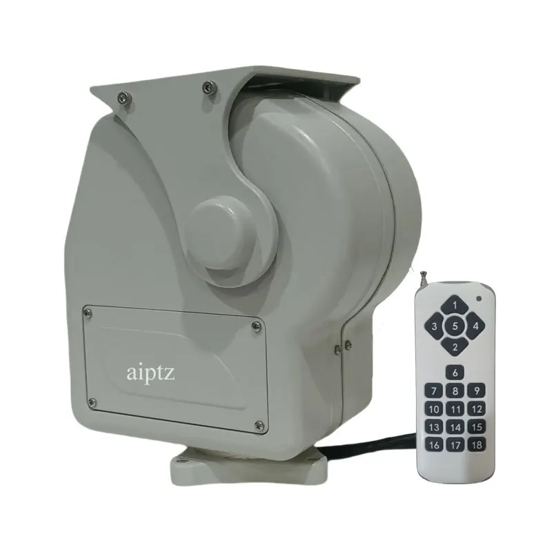 10kg constant speed wireless remote control pan/tilt head, supports Pelco and remote control operation within a range of ≤100m