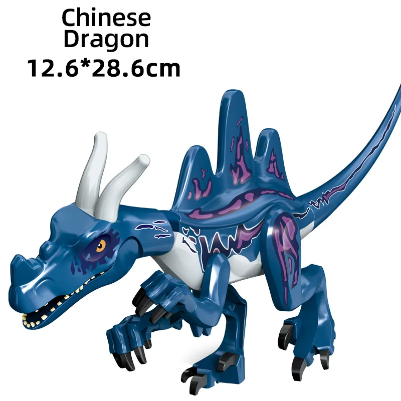 Jurassic Dinosaurs Building Blocks Indominus T-Rex DIY Big Size Tyrannosaurus Action Figure Pterosaur Models Children Toys Gifts