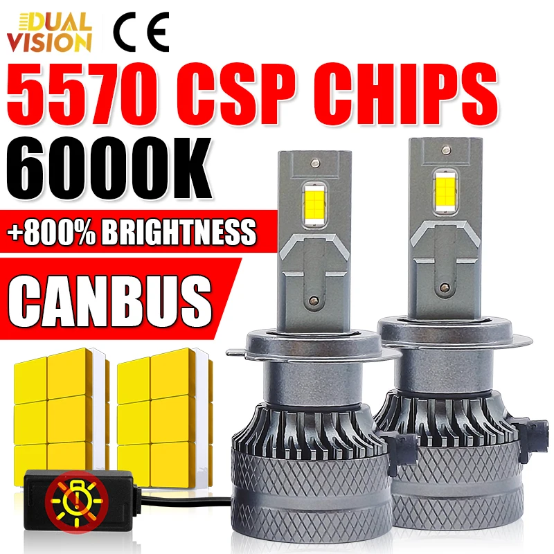 

2500W HB3 HB4 9005 9006 H1 H7 H4 H11 Led Lights Canbus CSP CHIPS H8 H9 2000000LM Power Car Headlight Spotlight High Low Beam 12V