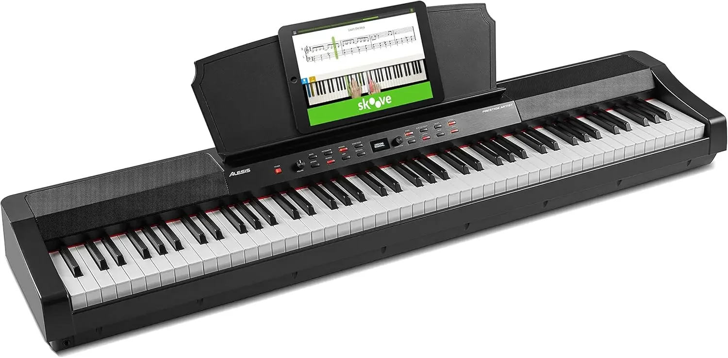 88 Key Digital Piano with Full Size Graded Hammer Action Weighted Keys, Multi-Sampled Sounds, Speakers