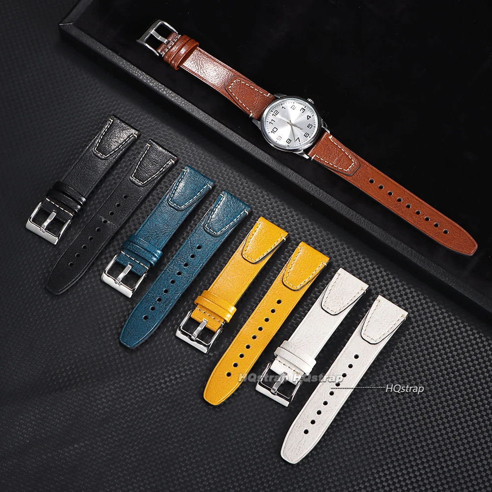 Vintage 20mm 22mm Oil Wax Leat - đánh giá và giá Suede Strap Watch