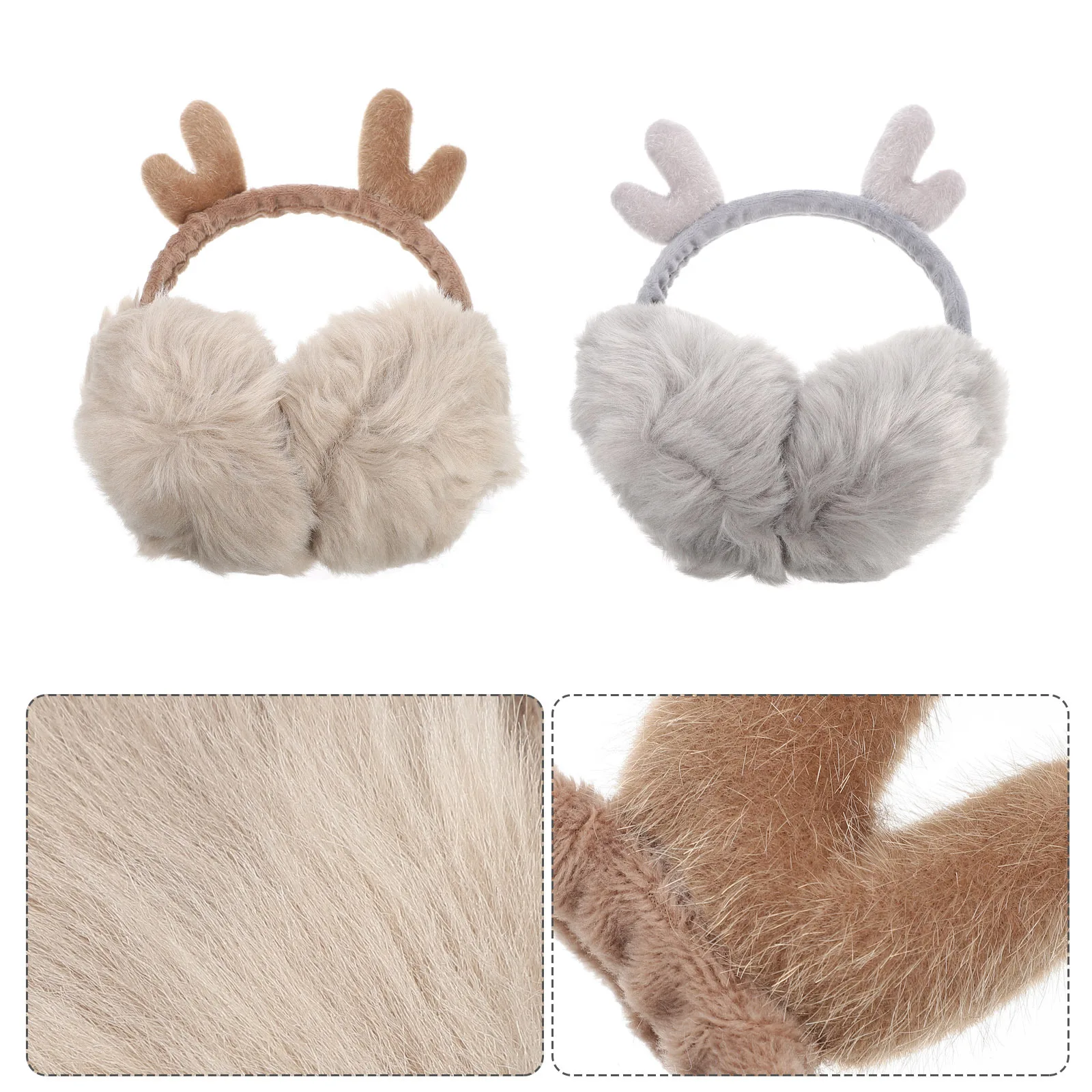 2 шт., рождественские наушники с рогами