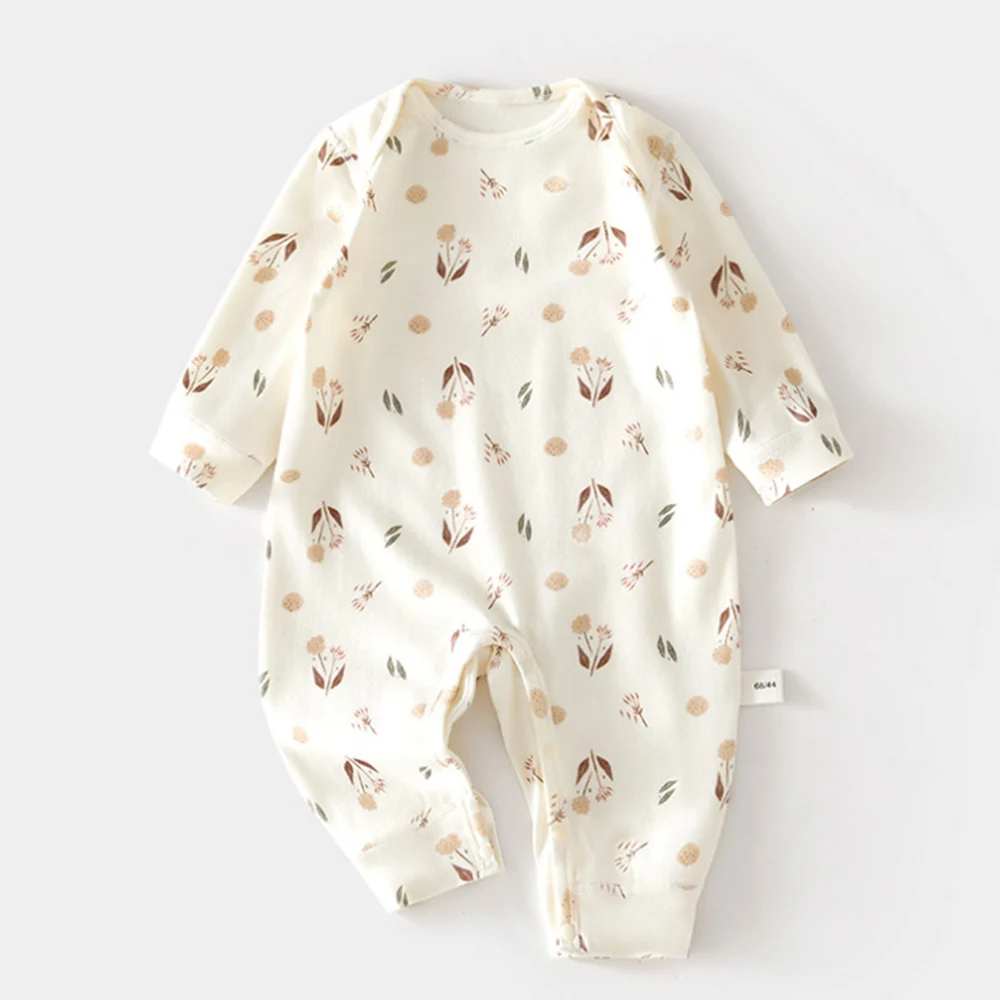 Baby Jumpsuit Long Sleeve Cotton Cute Animal Print Spring Girls Baby Clothes Boys Romper For My First Easter