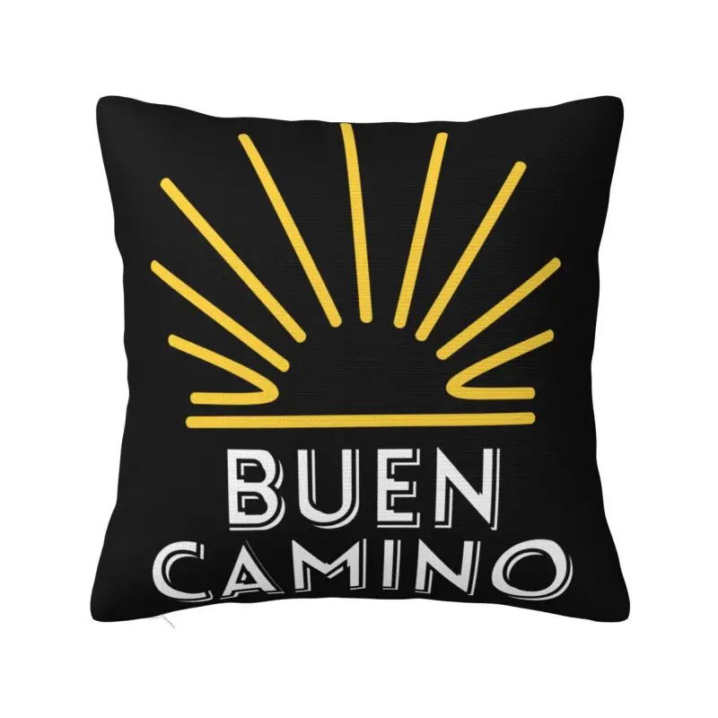 Custom Buen Camino Santiago Pilgrim Pillowcase Modern Cushion Cover Car Pillowcase