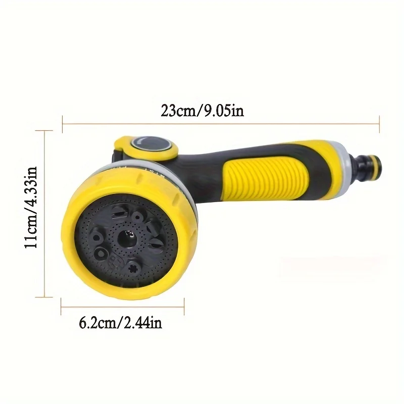 مسدس مياه للحديقة متعدد الوظائف، قطعة أثرية لسقي الحديقة، رأس رشاش سقي الخضروات
