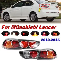 Car Accessories For Mitsubishi Lancer Sedan 2010-2015 Tail Light Turn Signal Warning Brake Lamp Taillight Housing Without Blubs