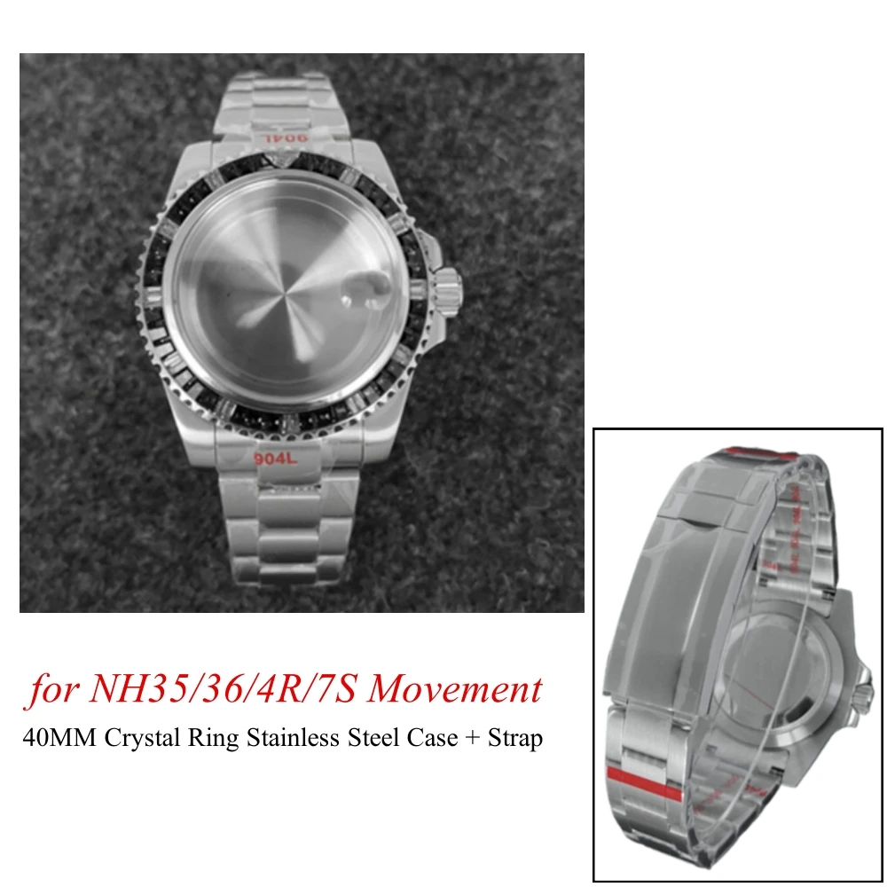case-brushed-sand-strap-for-nh35-36-4r-7s-movement-40mm-crystal-ring-stainless-steel-case-strap-sapphire-glass-watch-accessory