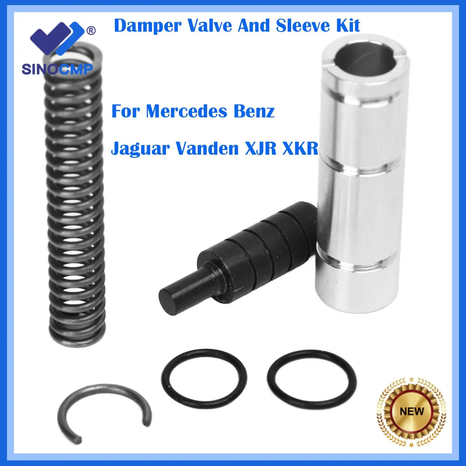 1set New Damper Valve And Sleeve Kit 68942 23K 99628 For Mercedes Benz Jaguar Vanden XJR XKR Late 722.6 1997-2009 Car Parts