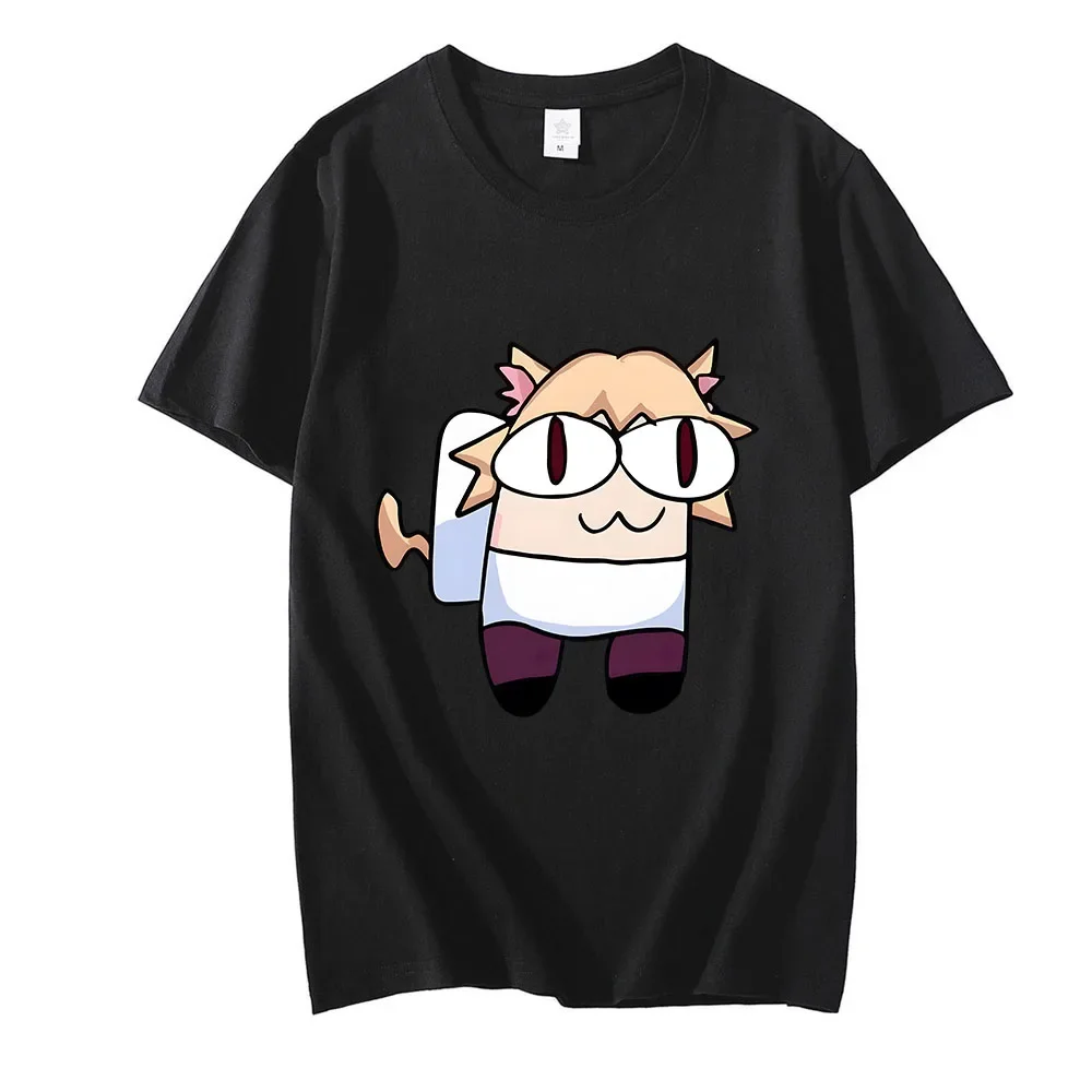 Melty Blood Neco Arc Tees 100% Cotton Tops Fashion Tshirt Summer for Man Clothes Graffiti Cartoon T-shirts Soft Anime Clothes