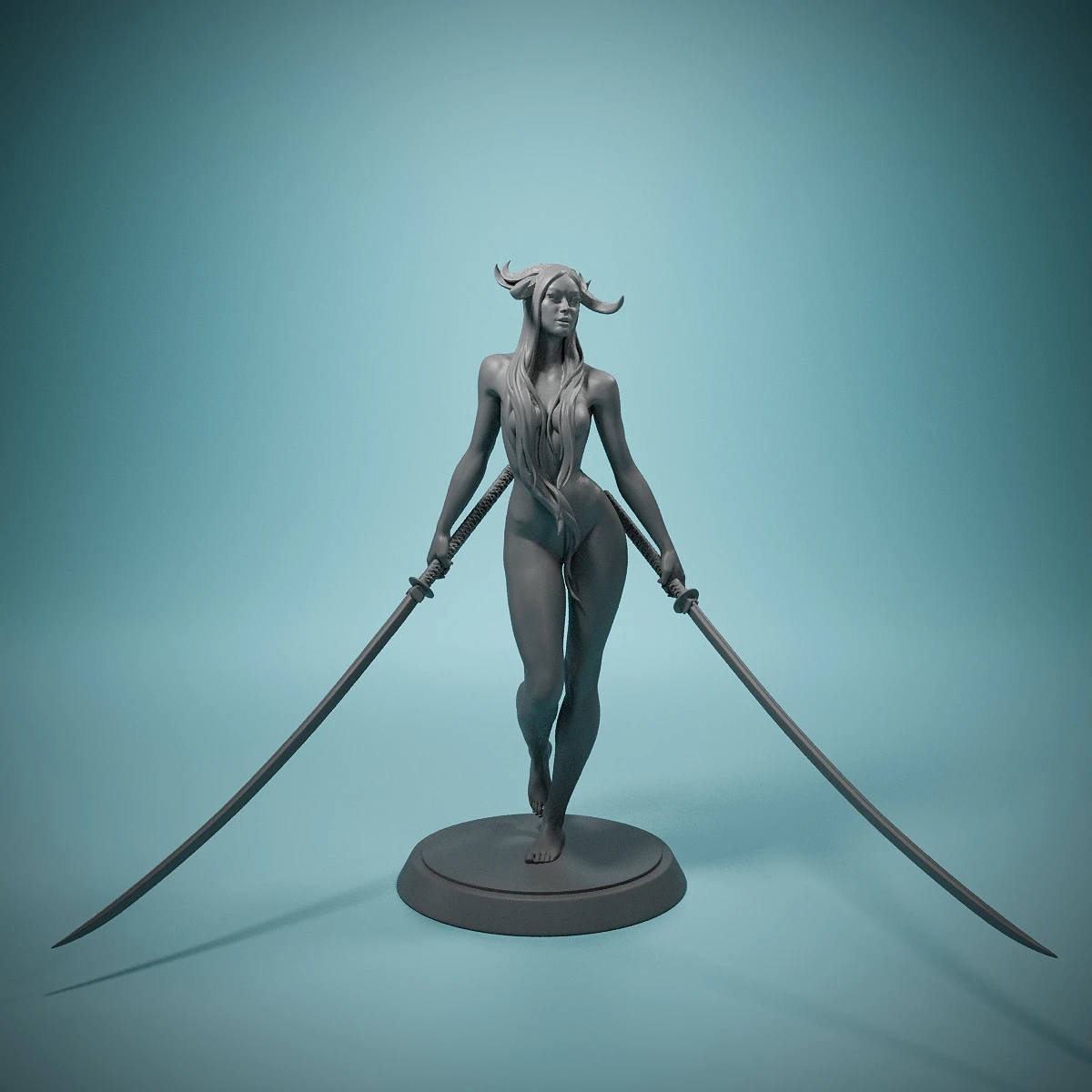 Succubus_Sexy_Wingless-3D Harz Miniaturen-Tabletop Gaming Schach Miniaturen-ideal für taktische Gaming Rollenspiele-Geschenk für Jungen