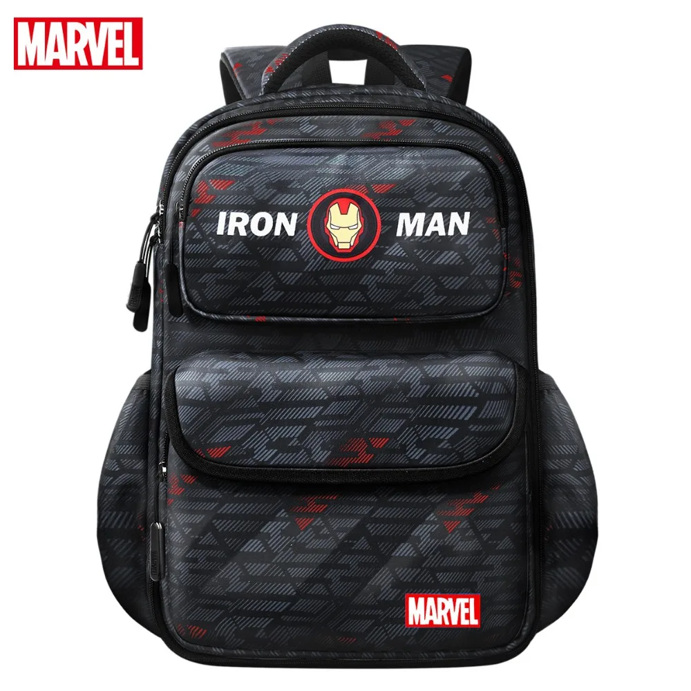 Marvel Children\'s Backpack Refrigerator Style Open Lid Multi Layered High-capacity Trendy and Handsome 3-6 Grade Backpacks Gifts