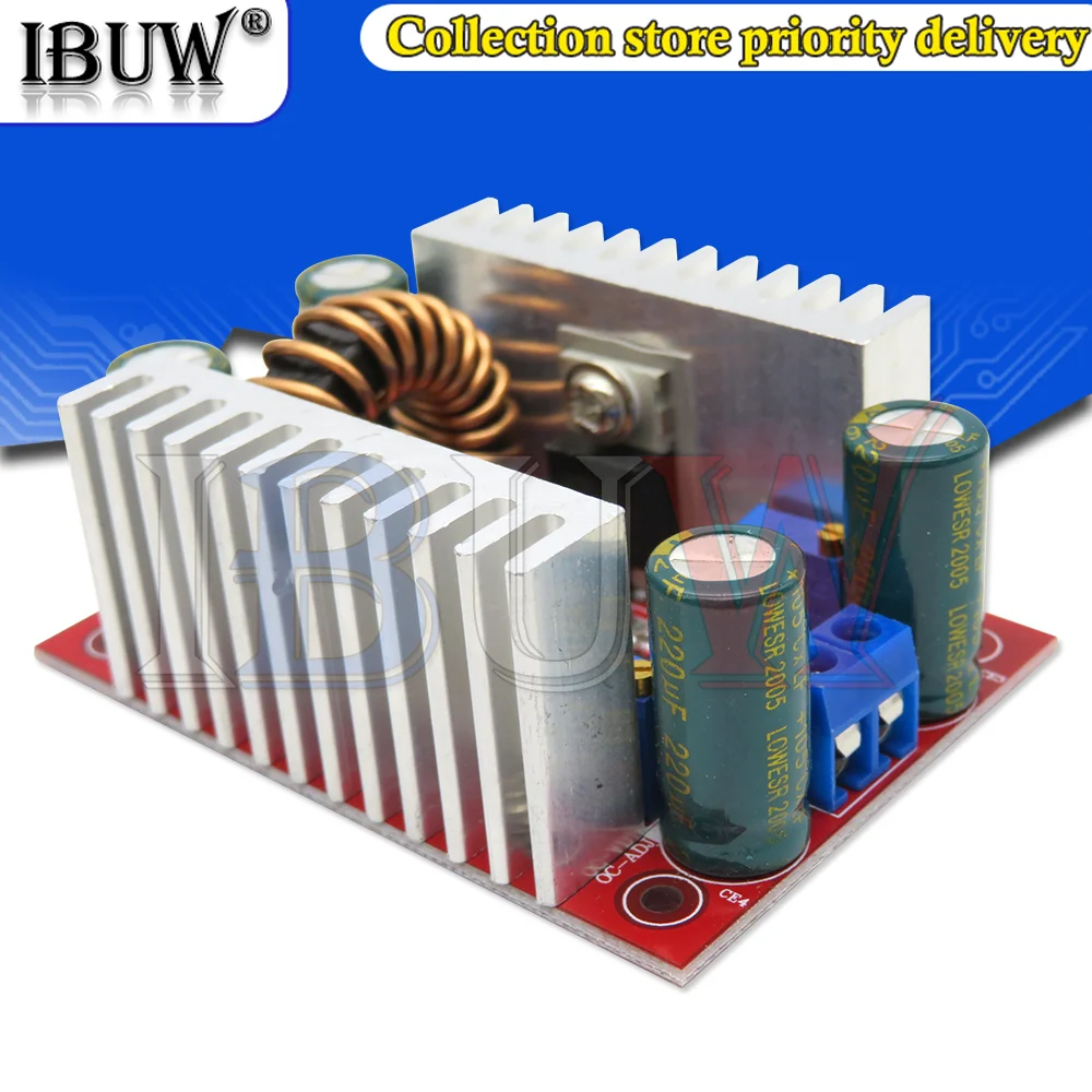 DC 400W 15A Step-up Boost Converter Constant Current Power Supply LED Driver 8.5-50V to 10-60V Voltage Charger Step Up Module