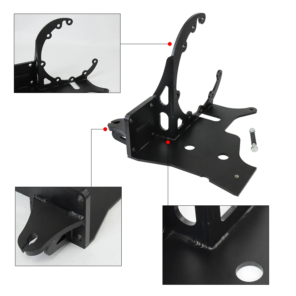 Performance Safety Motorsport Transmission Brace for Nissan R35 GT-R GTR GR6 Drivetrain Tig Welded Black Coated Steel