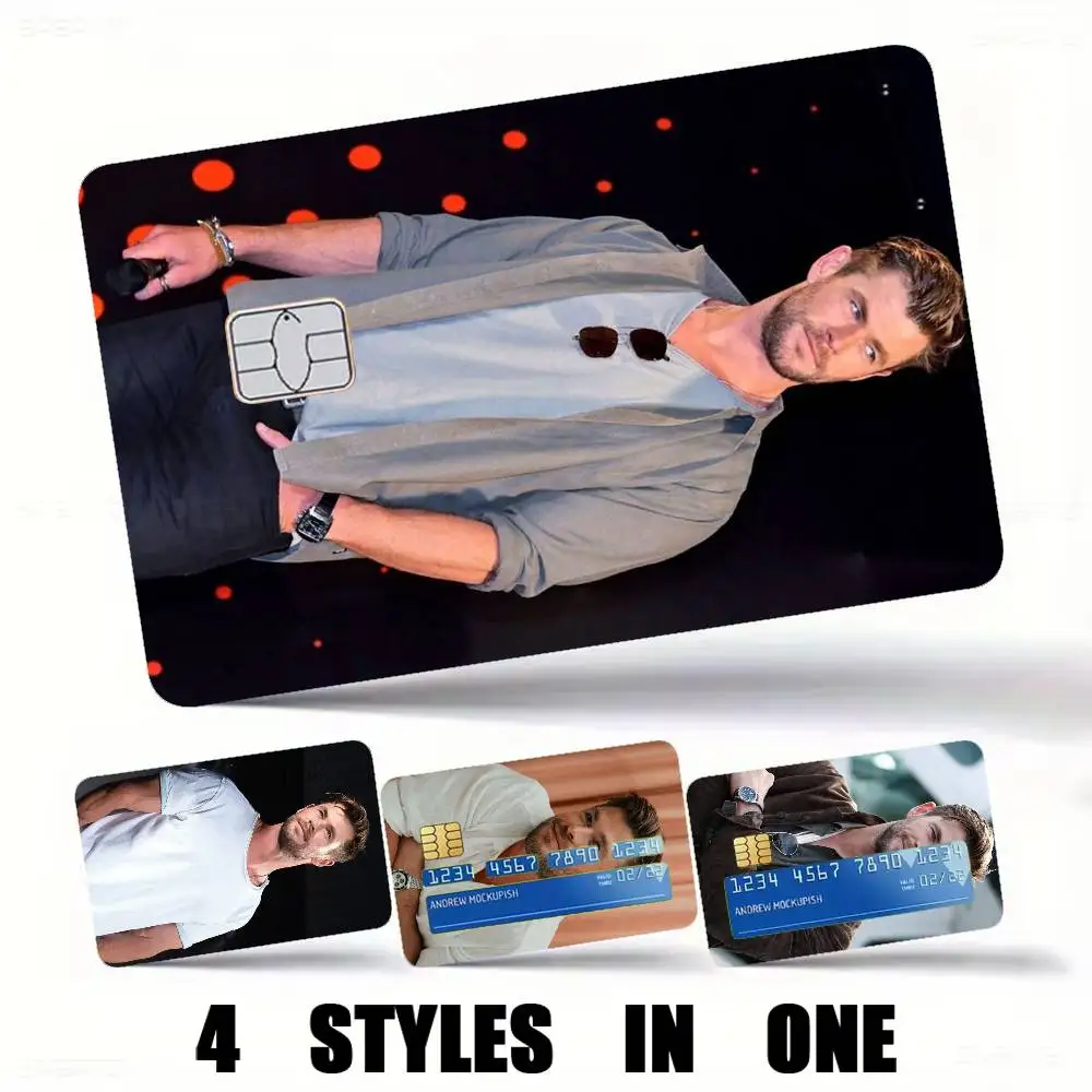 Crime 101 Chris Hemsworth-h High Definition Matte PVC Film Tape | For Credit Card, Debit Card Stickers & Gift Decoration