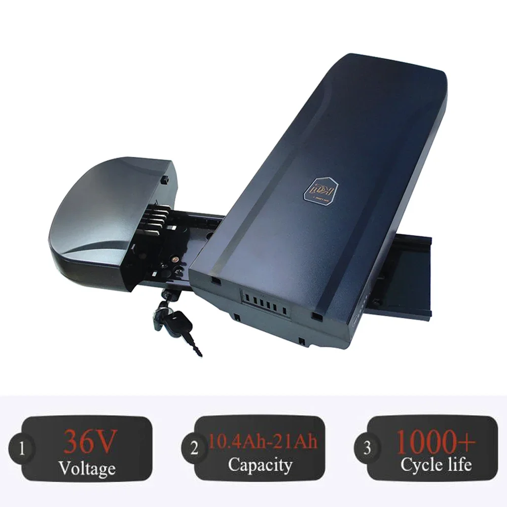 

City Bike Rear Rack Ebike Battery 48V 12Ah 36V 13Ah 15Ah for Crussis Joycube JCEB360-11 E-Classic Gitane E-Organ XS E-Zumba Repl