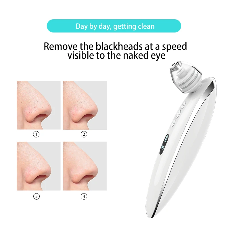 Electric Suction Blackheads Deep Cleansing Pore Cleaner Black Head Removal Rechargeable Strong Vacuum Suction Blackhead Remover