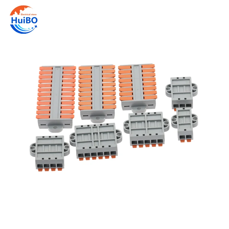 Fast Universal Wiring Compact Conductors Docking Cable Connectors SPL Push-in terminal Block 0.5-6.0mm²/22-10AWG