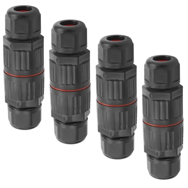 

4 шт. 3-контактный водонепроницаемый разъем 1 в 1 выход для уличного сада светодиодные фонари IP68