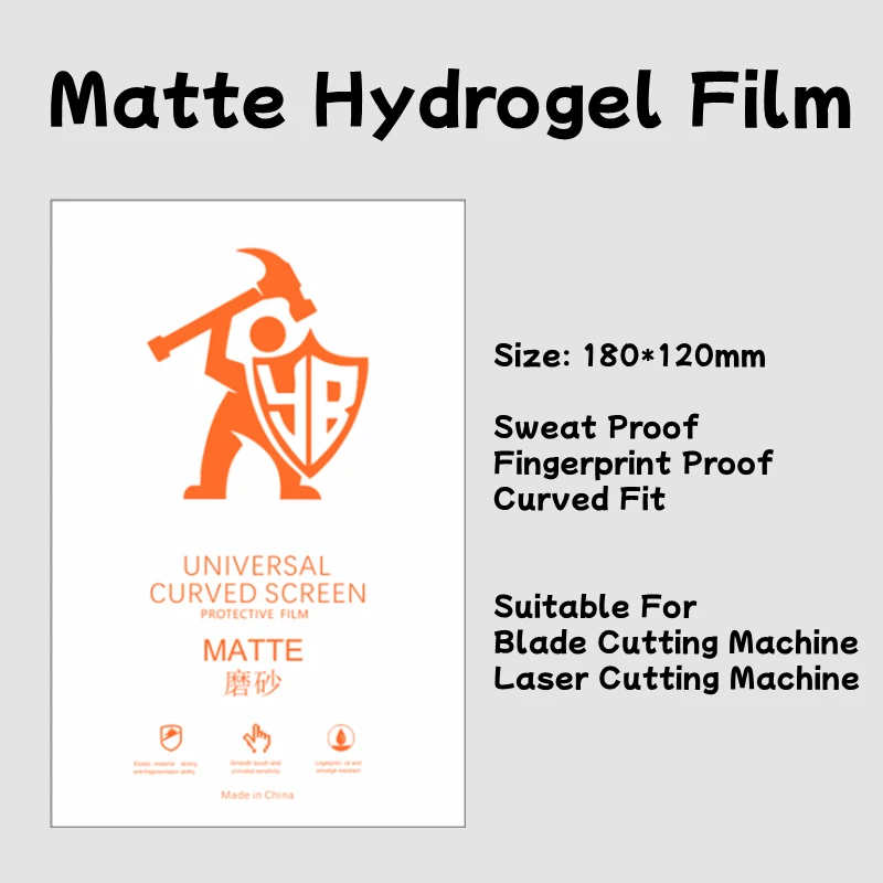 50pcs Clear Hydrogel Film For Intelligent Film Cutter Matte LCD Screen Protector For Cutting Machine Universal Protective Film