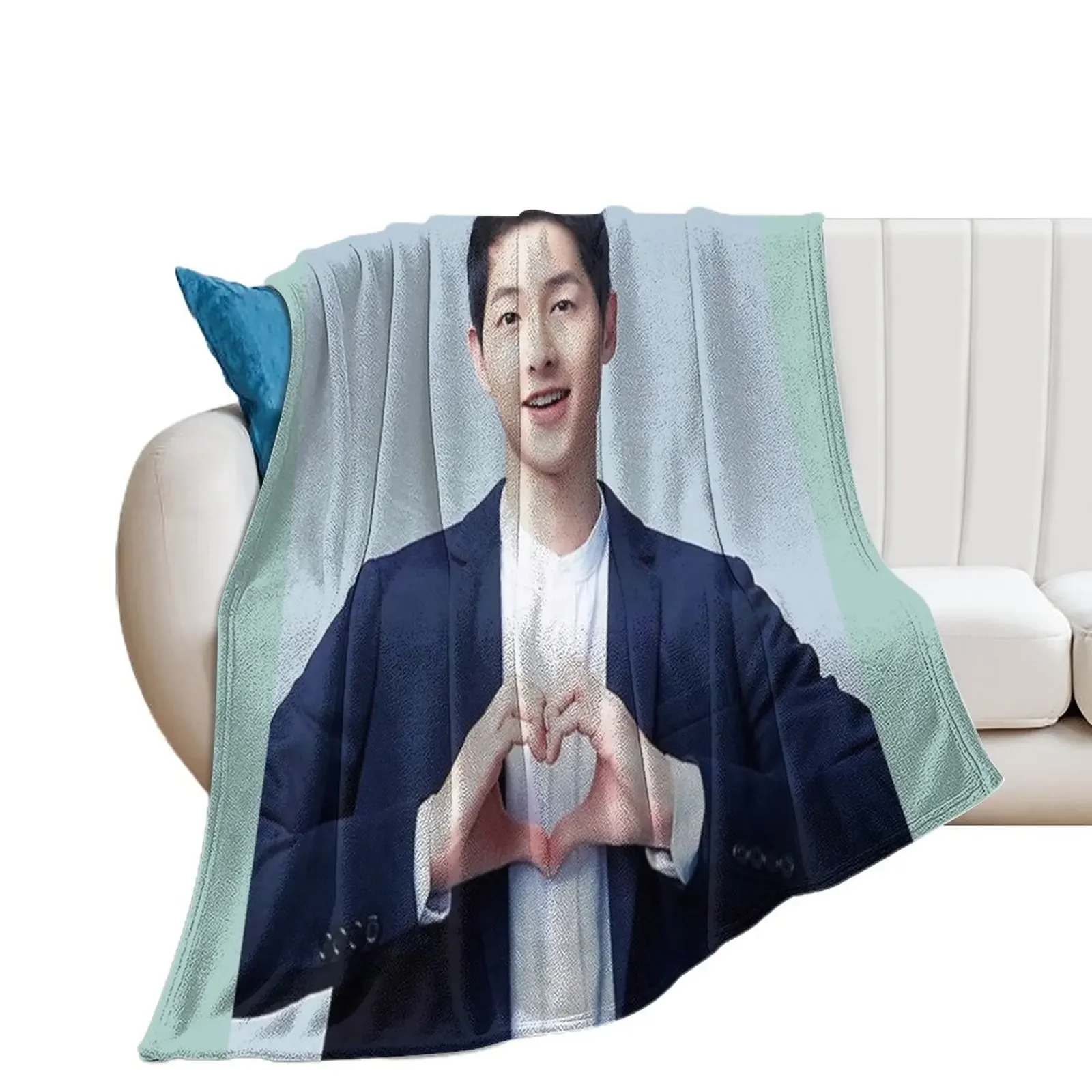 

Song Joong ki Throw Blanket Soft Plush Plaid Summer Beddings Extra Large Throw For Sofa Thin Blankets