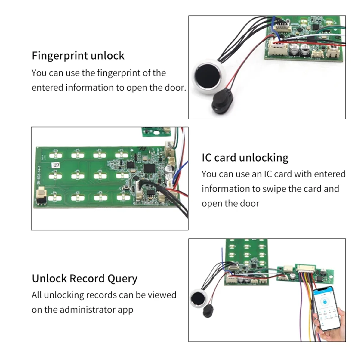 TTLOCK Access Control Switch Relay Module with Mobile Phone App NFC/ Fingerprint/Swipe IC Card/E-Keys Ways to Verify