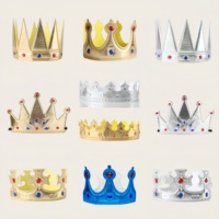 Children Adult Birthday Party Crown Hats Girl Queen Hat Boys Kids Party Hats Party Crown Accessories King Crown Decorations