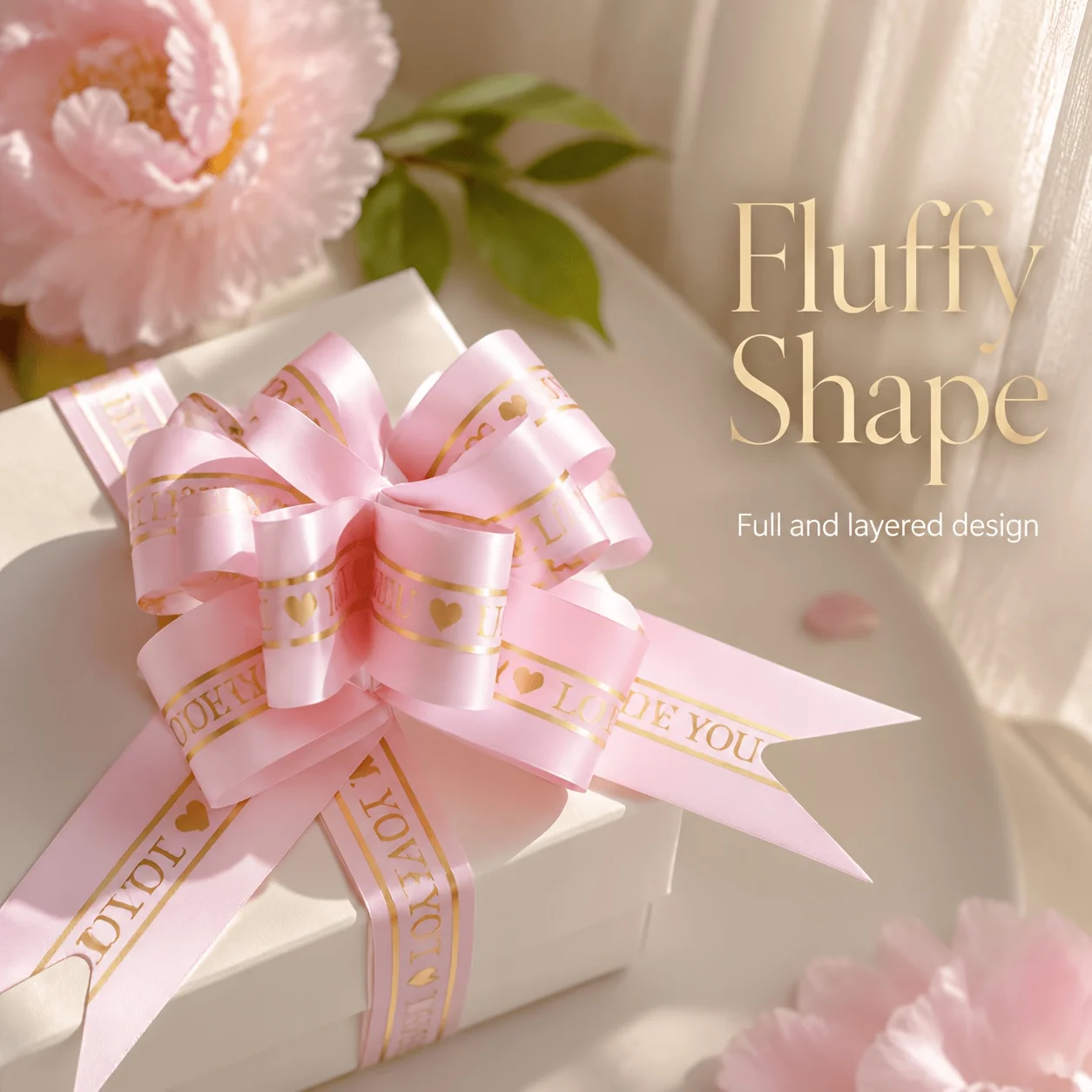 10pcs Fresh and Elegant Bow Pull Bows, Satin Ribbons for Wedding Favor Decoration, Accessory for Holiday Gift Box Wrapping