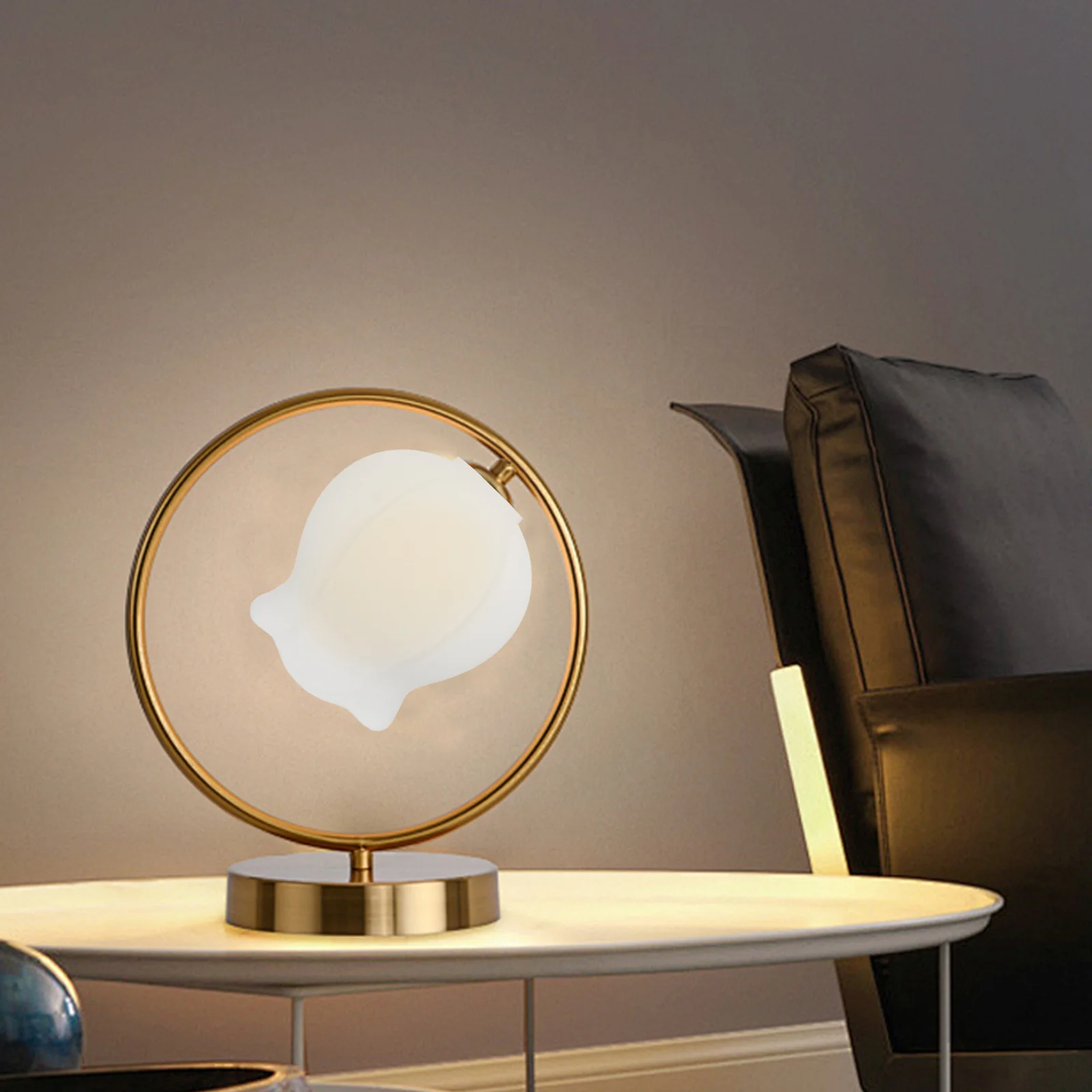 

Floral Glass Lamp Shade Replacement - Globe for Pendant and Table Lamps - Decorative Living Room Bedroom Light Cover