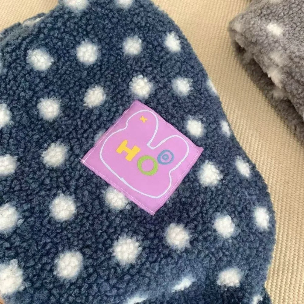 Polka Dot Pattern Balaclava Hat Long Style Hat and Scarf in One Hat Scarf Set Non Choking Warm Ear Protection Hat Winter Season