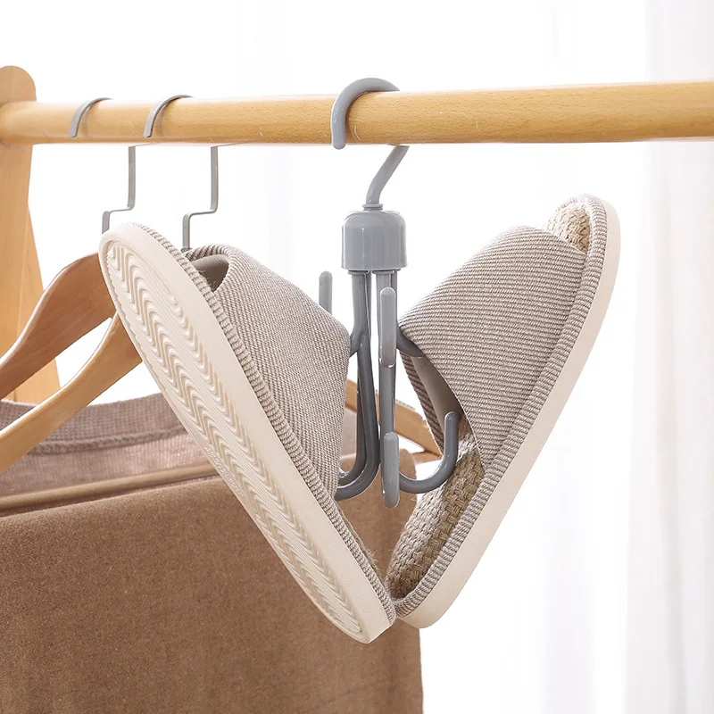 360 Degree Rotating Eight-claw Hangers Hook Multifunctional Wardrobe Closet Bag Scarf Storage Hook Shoes Tie Hanger Space Saving