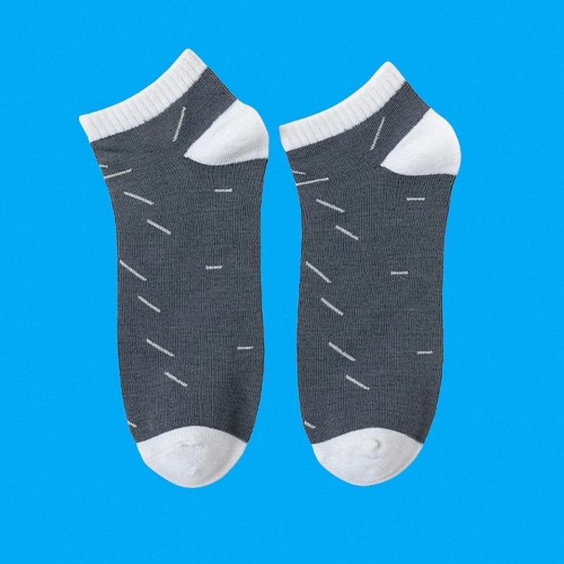 5/10/15 Pairs 2024 New Brown Striped Cotton Socks All-match Ins Trendy College Style Casual Socks Men's Spring And Summer Socks