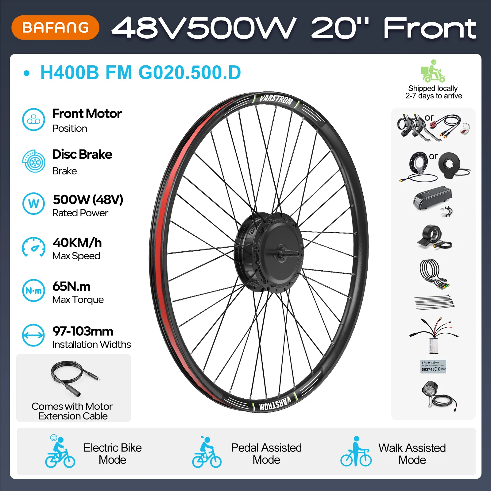 Bafang 48 V 500 W 750 W Motor Wielnaaf Drive 26 Inch 20/27.5/28/29/700C Elektrische Fiets Conversie 8fun H400B H640 eBike Motor Kits
