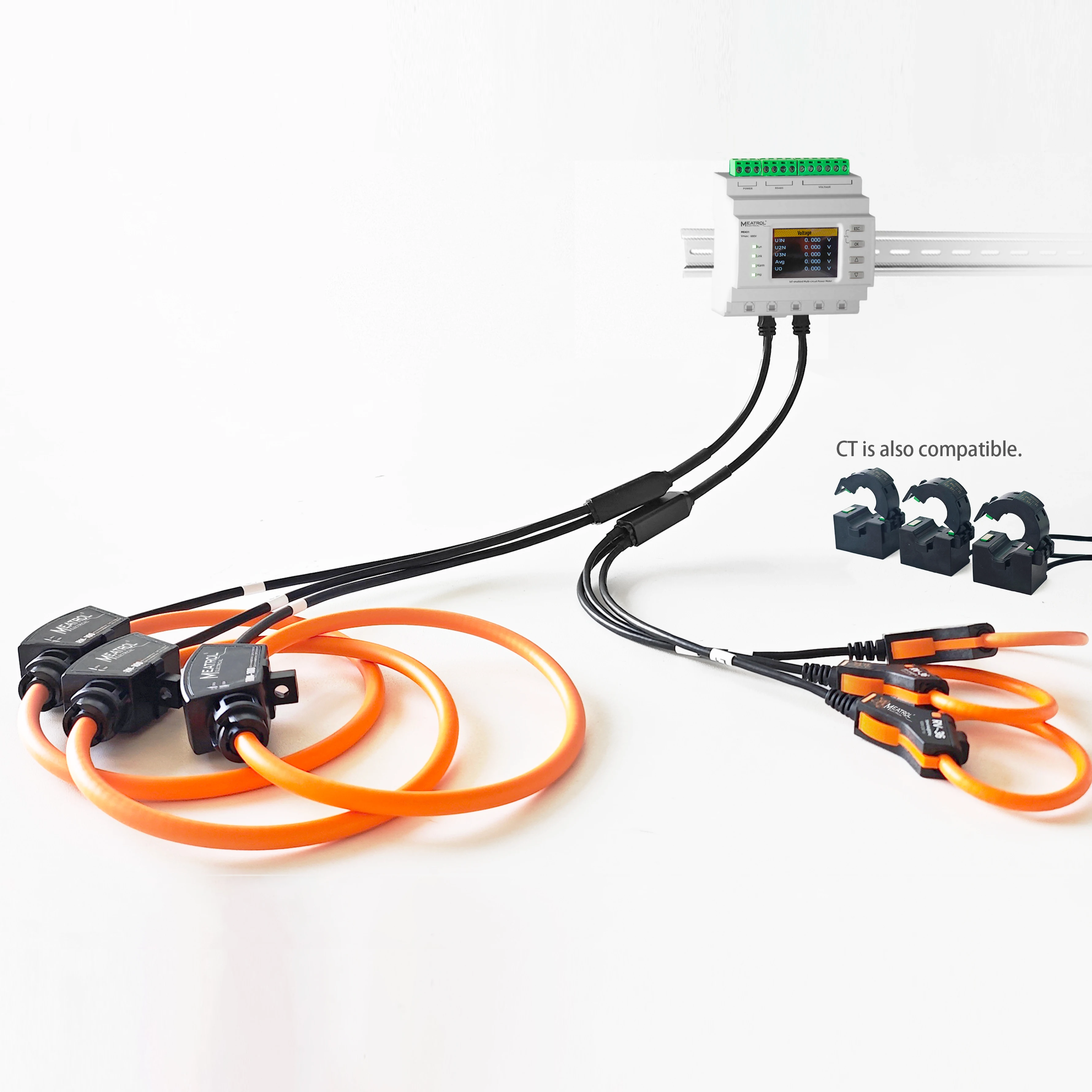 LAN Web Server Power Monitoring Equipment Ethernet 3 Phase Multi-functional Data Logger ME431 Energy Meter