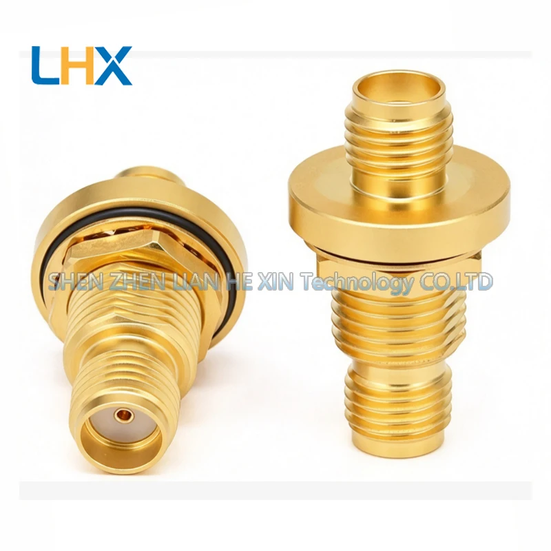 SMA(M)-KYKE SMA female to female precision adapter through-wall flange 18G in stock