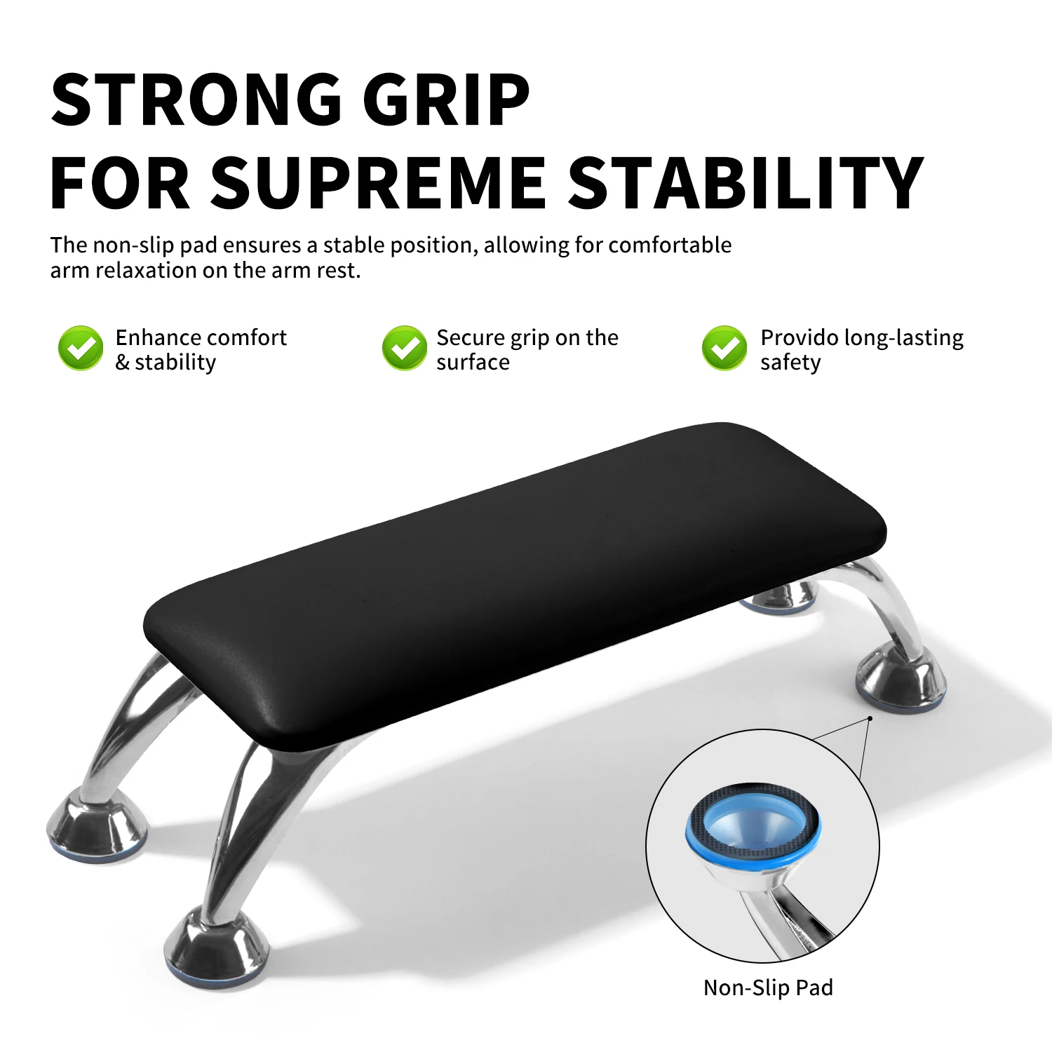 ネイルサロン用アームレストとネイルアートマットセット 超極細繊維レザーハンドピロー 滑り止めと耐摩耗性 汎用