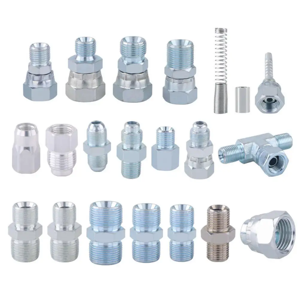 Professional Airless Sprayer Fitting Set Swivel Joint High Pressure Hose Adapter Tee Connector Spray Maintenance Parts