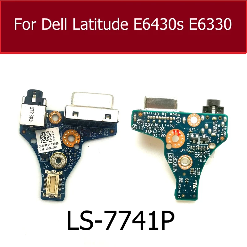 Audio Jack Board For Dell Latitude E6330 E6430s FRFCY CN-0FRFCY LS-7741P Audio Ethernet USB VGA Port Board Repair Parts