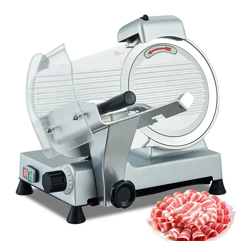 

Professional 220mm Meat Slicer Semi-automatic Restaurant Frozen Meat Slicer