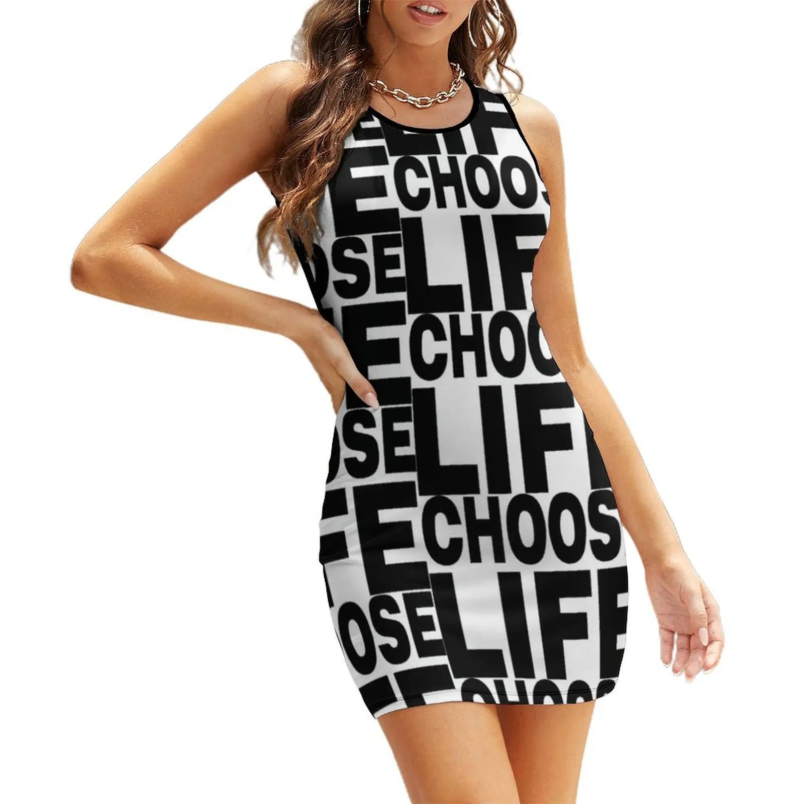 

Choose Life (George Michael forever). Sleeveless Sundress women's summer dress 2025 sexy dress