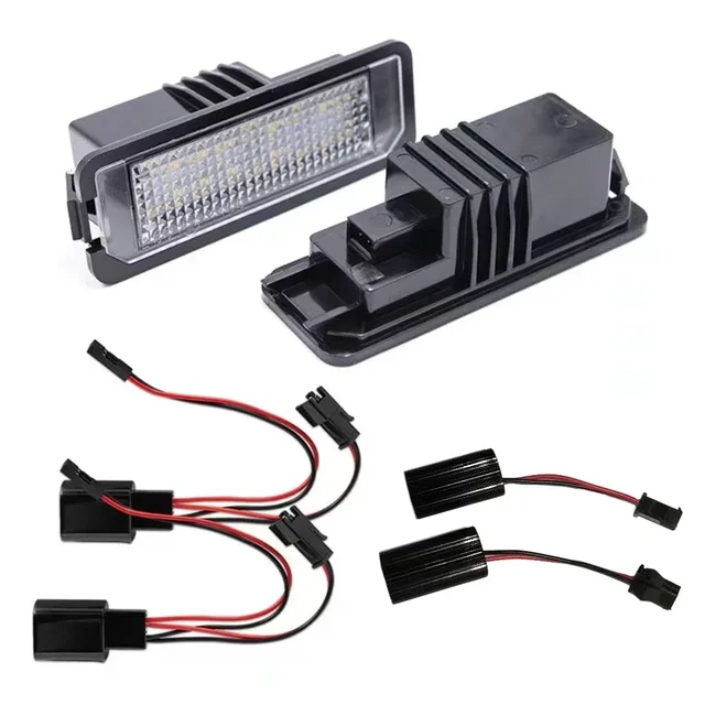 Oświetlenie tablicy rejestracyjnej LED bez błędów dla Porsche Boxster Cayenne Cayman 997 911 Carrera dla Skoda Superb 4D 2008 ~