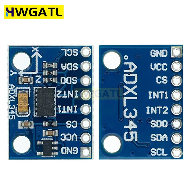 HWGATL GY-291 ADXL345 digital three-axis acceleration of gravity tilt module IIC/SPI transmission In stock