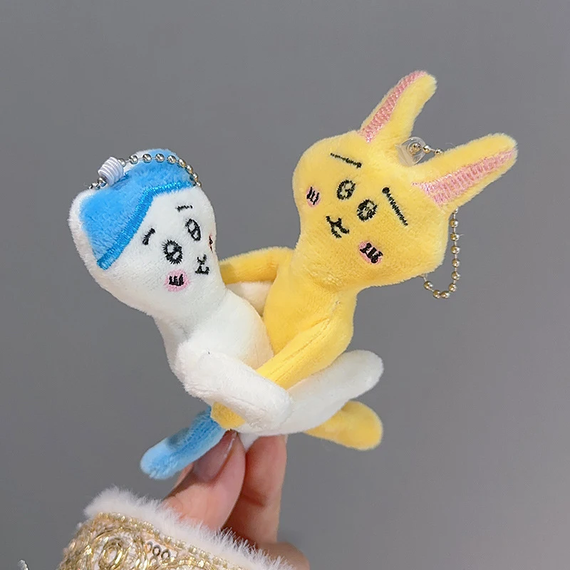 Super Muscle Lines Whole Body Movable Plush Doll Small Eight Jiikawah School Bag Pendant Hachiware Pendant Toys