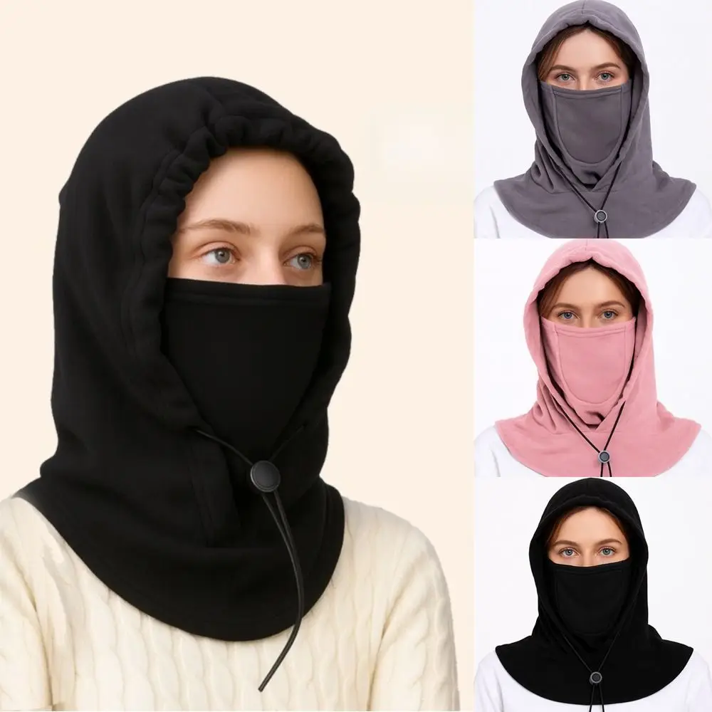 New Windproof Balaclava Hat with Mask Cold Proof Ear Protection Cap Warm Breathable Pullover Hats Winter