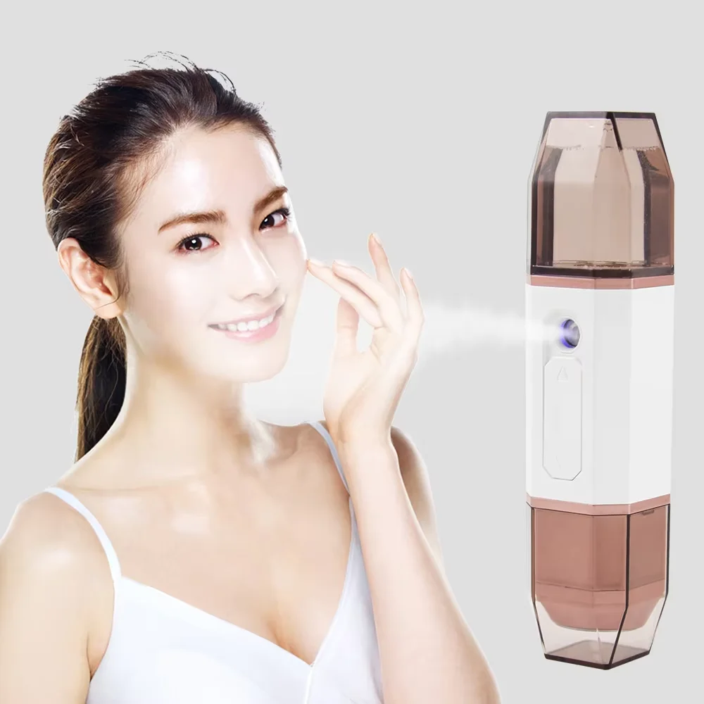 2026 Trending Portable USB-Charging Nano Spray Bottle Nano Sprayer OEM Portable Nebulizer Facial Moisturizing Face Steamer