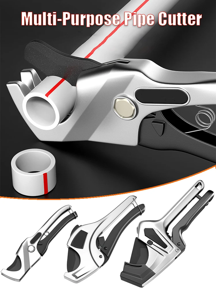 SK5 steel blade Pipe Cutter Ideal For PVC, CPVC, PEX Polybutylene, Polyethylene, Rubber Hose, And PPR Pipes Tubing