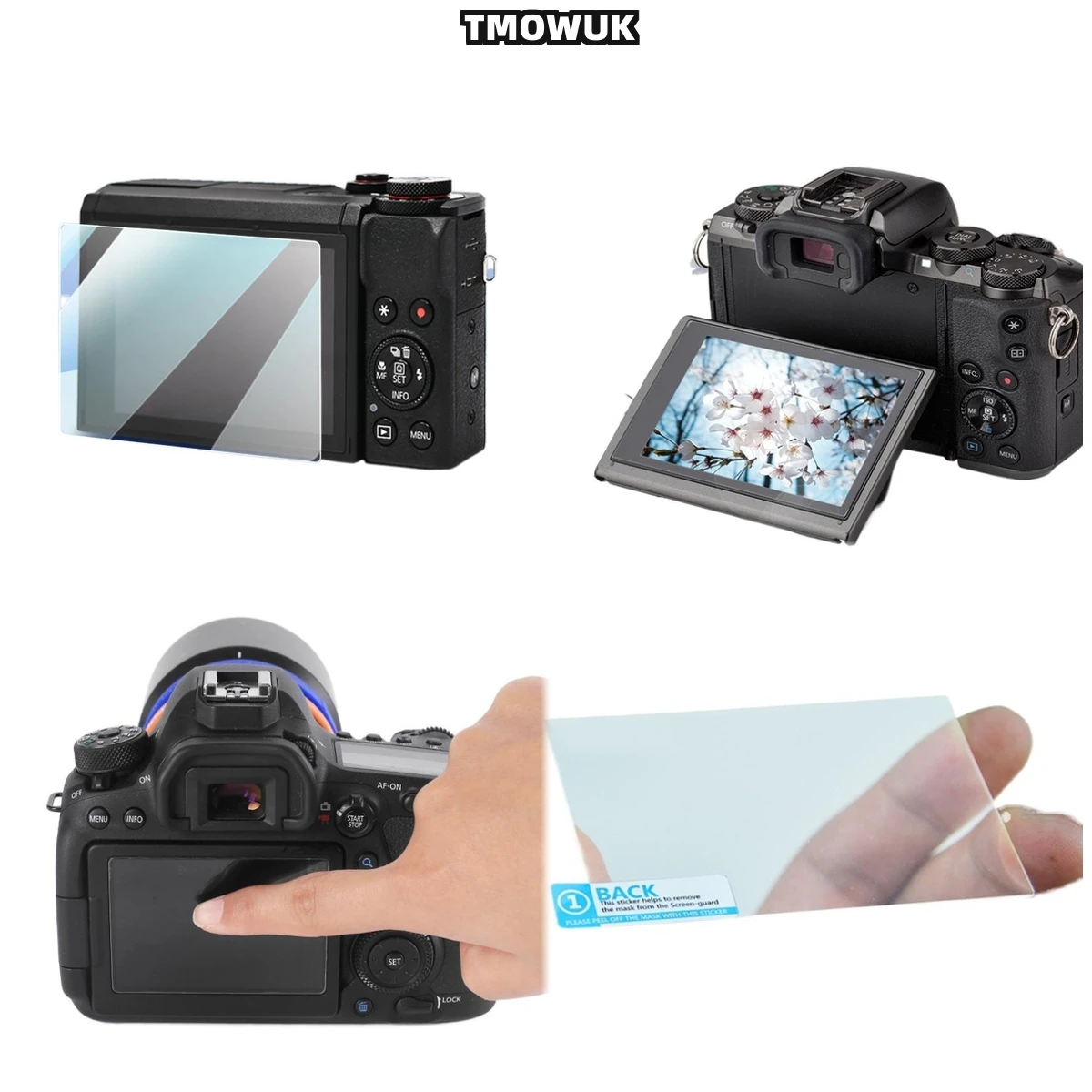 

For Canon 70D 80D 90D 7DIII 6DII 700D 750D 60D 77D 800D, 9H Tempered Glass, Anti-Scratch Protection.