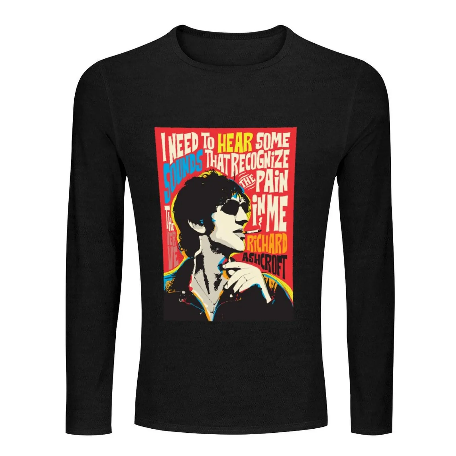 Richard Ashcroft Pop Quote Long T-Shirt hippie clothes oversized t shirt men