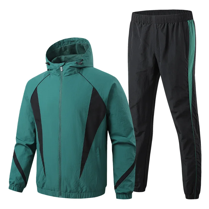 Professional Fit 2025 Winter Men Running Sets 1-2 PCS Outfit Windproof Ensemble Jogging for Plus Size Outdoor Track Suit