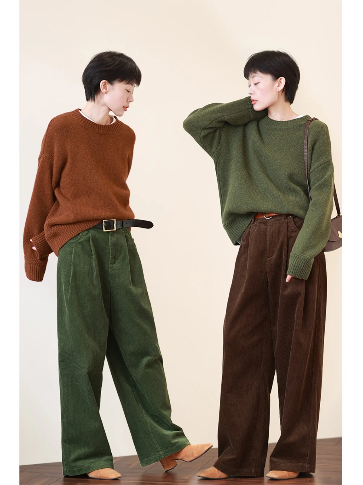 

Мягкий женский пуловер из мериносовой шерсти, винтажный круглый вязаный теплый осенне-зимний новый удобный повседневный свитер...