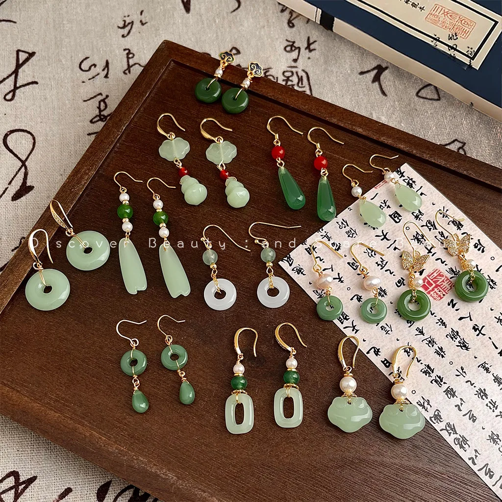 

Аксессуары для рукоделия: Новые китайские серьги ручной работы в национальном стиле с бахромой, в литературном и ретро-стиле, с застежкой-карабином, персонализированные, в этническом стиле.